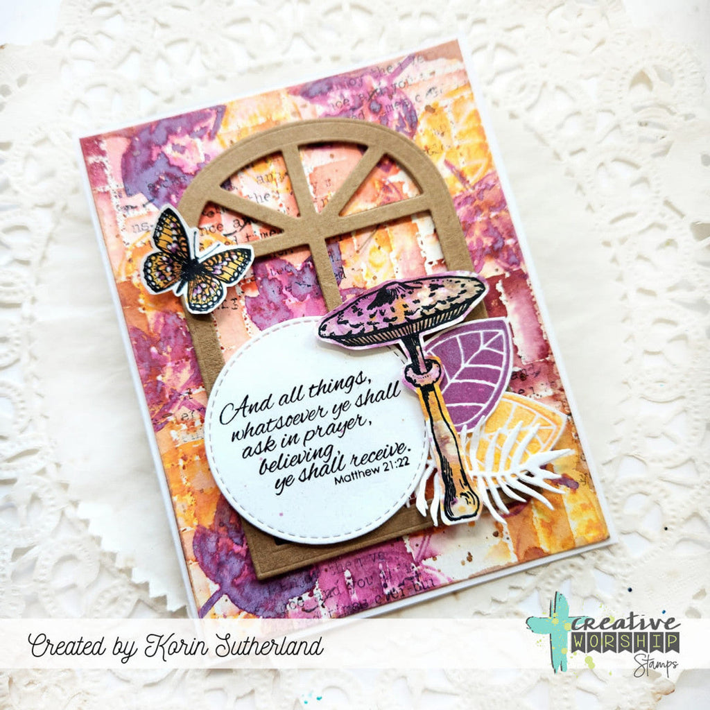 Creative Worship Vintage Nature Elements Stamps And Dies Bundle Korin Sutherland Matthew card