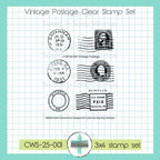 Creative Worship Vintage Postage Clear Stamps cws-25-001