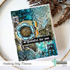Creative Worship Vintage Postcards Clear Stamps cws-25-039 So Grateful For You Card