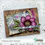 Creative Worship Vintage Postcards Clear Stamps cws-25-039 You Are Loved Card