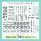 Creative Worship Vintage Snippets Clear Stamps cws-25-047