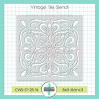 Creative Worship Vintage Tile Stencil cws-st-25-14