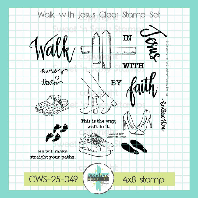 Creative Worship Walk With Jesus Stamps And Dies Bundle cws25049