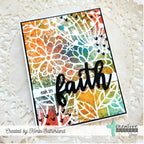 Creative Worship Wildflowers Stencil cws-st-24-05 Ask In Faith