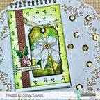 Creative Worship Winter Collage Tag Clear Stamps cws-26-026 Love Joy Peace Christmas Card
