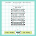 Creative Worship Wonderful Words Of Life Clear Stamp cws-26-007