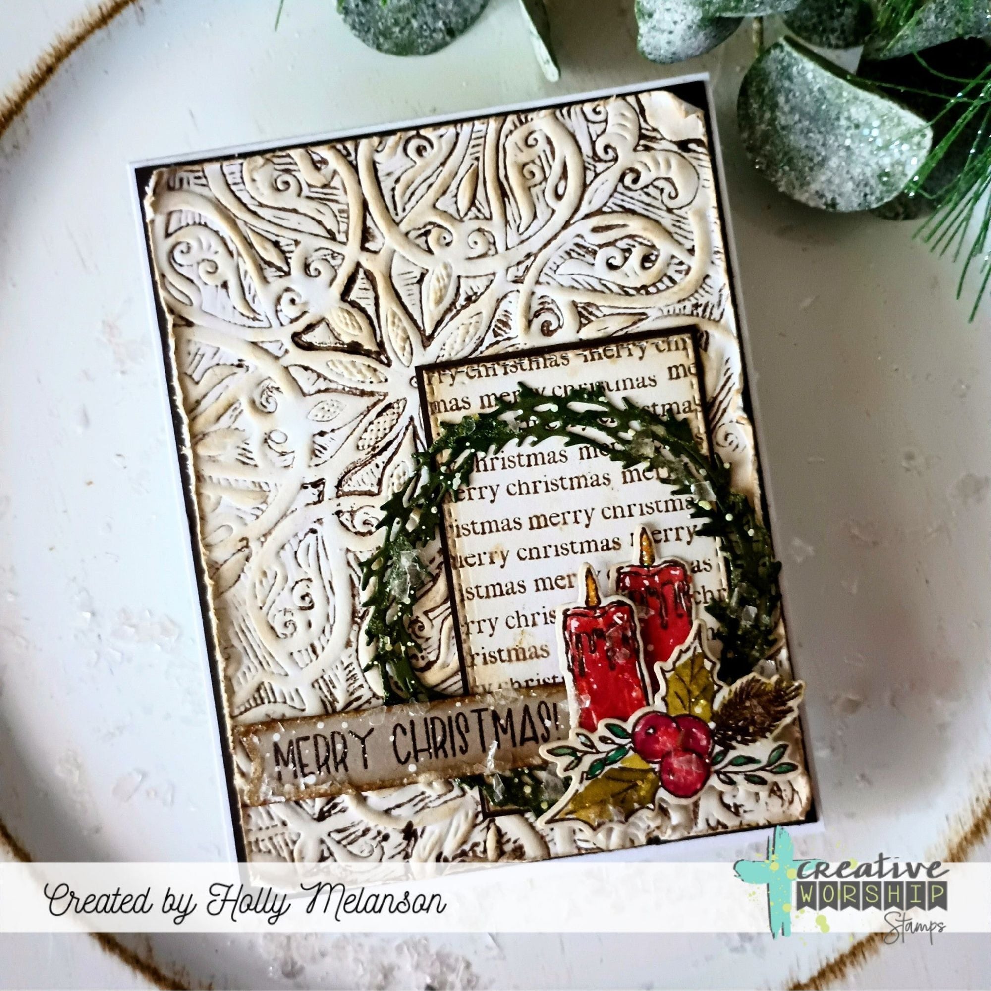 Creative Worship Wordfetti Mash Ups Clear Stamps And Dies Bundle Holly Melanson Card