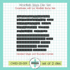 Creative Worship Wordfetti Strip Dies cwsd-25-009