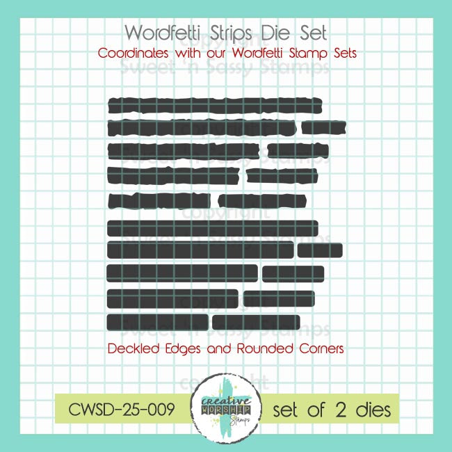 Creative Worship Wordfetti Strip Dies cwsd-25-009