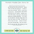 Creative Worship Worshipful Wordfetti Clear Stamp cws-25-015