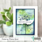Creative Worship Worshipful Wordfetti Clear Stamp cws-25-015 Faith Will Carry You Card