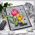 Creative Worship Worshipful Wordfetti Clear Stamp cws-25-015 He Will Give You Rest Card