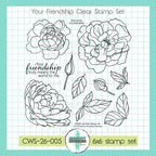 Creative Worship Your Friendship Clear Stamps And Dies Bundle CWS-26-005 Clear Stamp Set