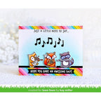 Lawn Fawn Critter Concert Clear Stamps lf1682 Just a Little Note