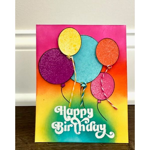 Simon Says Clear Stamps Cue The Confetti sss202758c Stamptember Birthday Card 