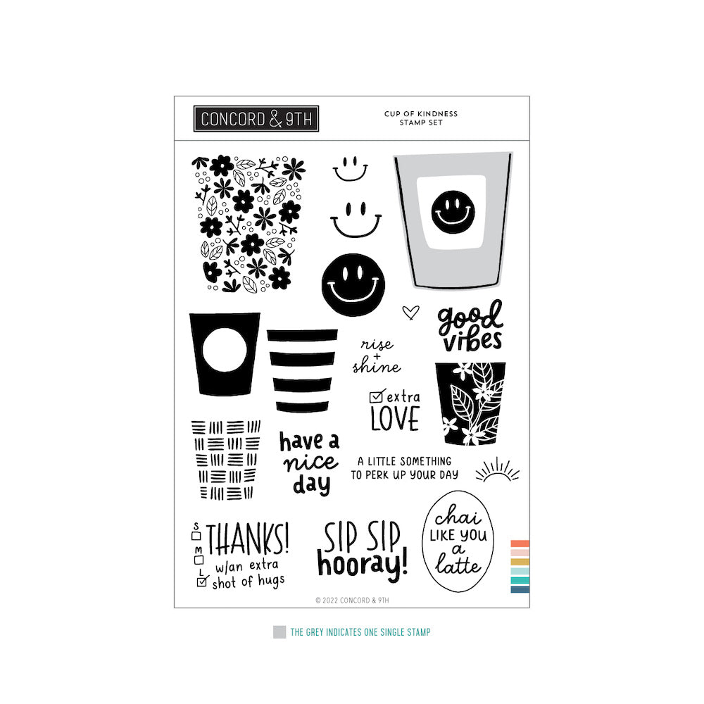Concord & 9th Cup of Kindness Clear Stamp Set 11928