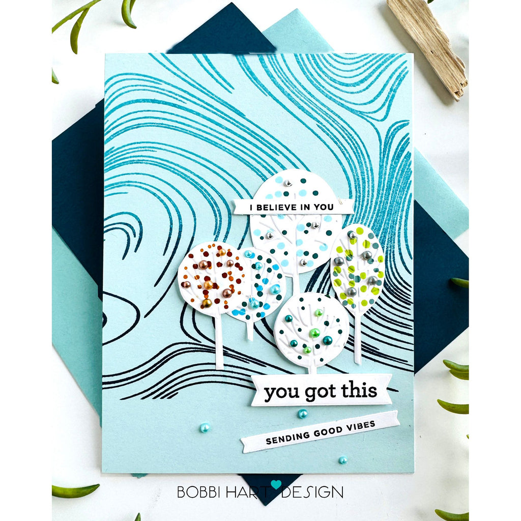 Simon Says Clear Stamp Curvy Background 1279ms STAMPtember You Got This Card | color-code:ALT09