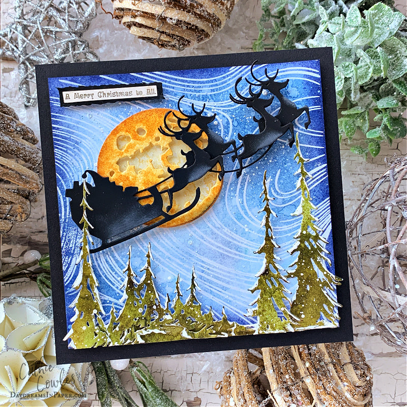 Simon Says Clear Stamp Curvy Background 1279ms STAMPtember  Christmas Card | color-code:ALT06