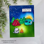 Simon Says Stamps and Dies Cute Campers set1024cc Happy Camper Laugh More Card