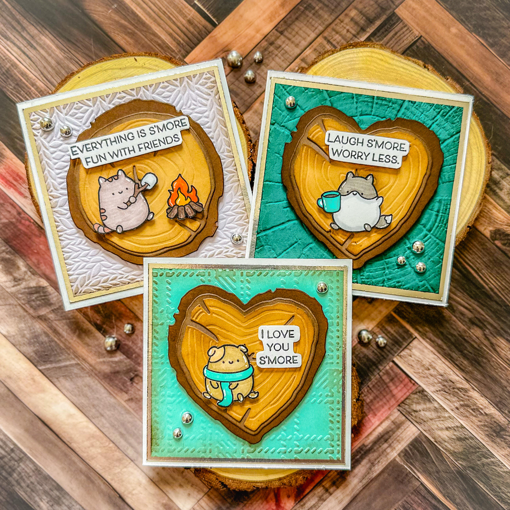 Simon Says Clear Stamps Cute Campers 3261ssc Happy Camper Camping Card Set