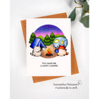 Simon Says Clear Stamps Cute Campers 3261ssc Happy Camper Friend Card
