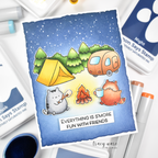 Simon Says Clear Stamps Cute Campers 3261ssc Happy Camper Friend Card | color-code:ALT03