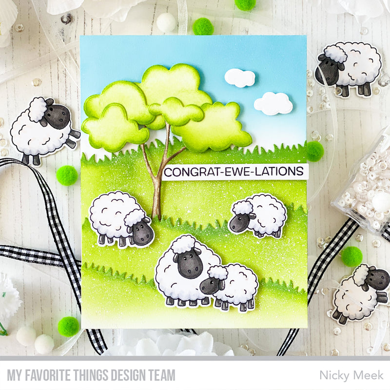 My Favorite Things In Awe of Ewe Clear Stamps cs825 Congrats | color-code:alt2