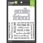 Hero Arts Stamp and Cuts XL Smile Friend Clear Stamp and Die Set dc307