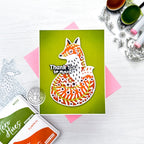 Hero Arts Folk Fox Fancy Die df198 cute fox