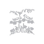 Hero Arts Tri-Fold Garden Birds Fancy Dies df199
