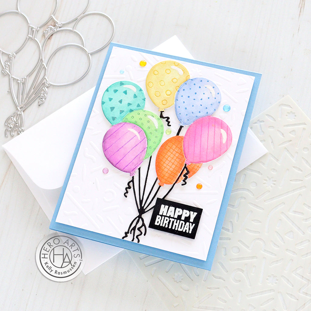 Hero Arts Fancy Cuts Dies Balloon Bunch df208 bunch of balloons