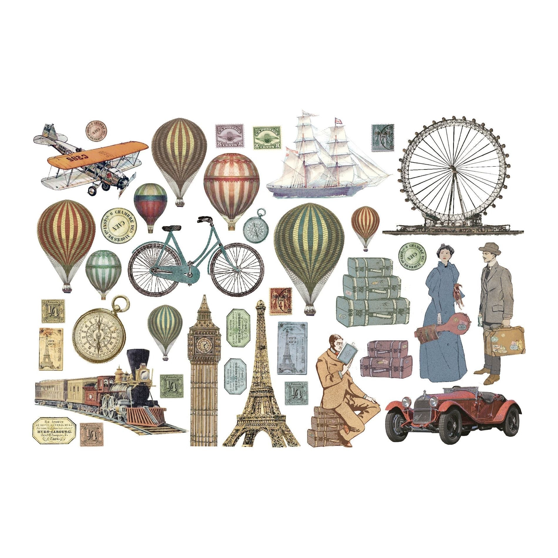 Stamperia Around The World Ephemera dflct21