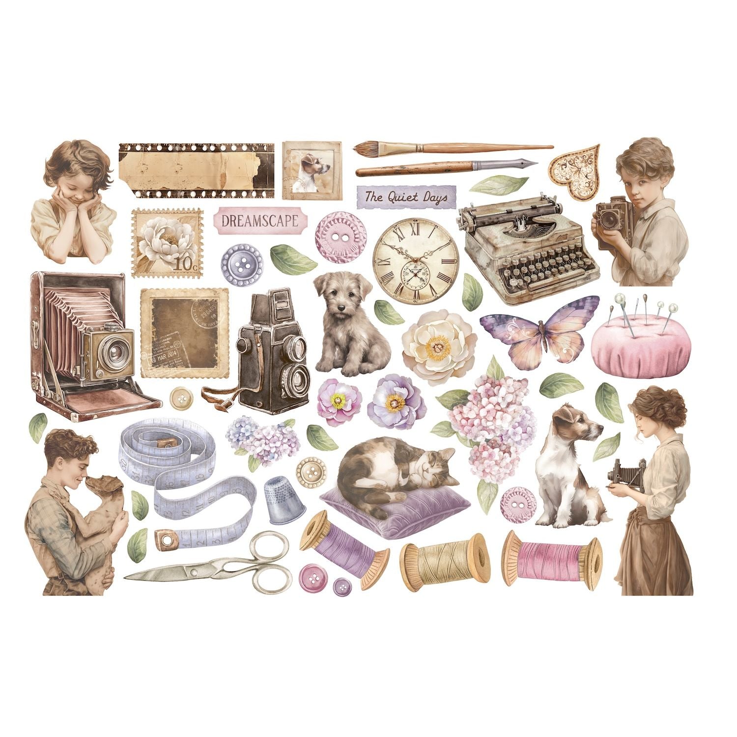 Stamperia Quiet Days Ephemera dflct70