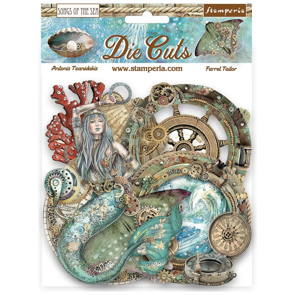 Stamperia Songs Of The Sea Creatures Die Cuts dfldc84