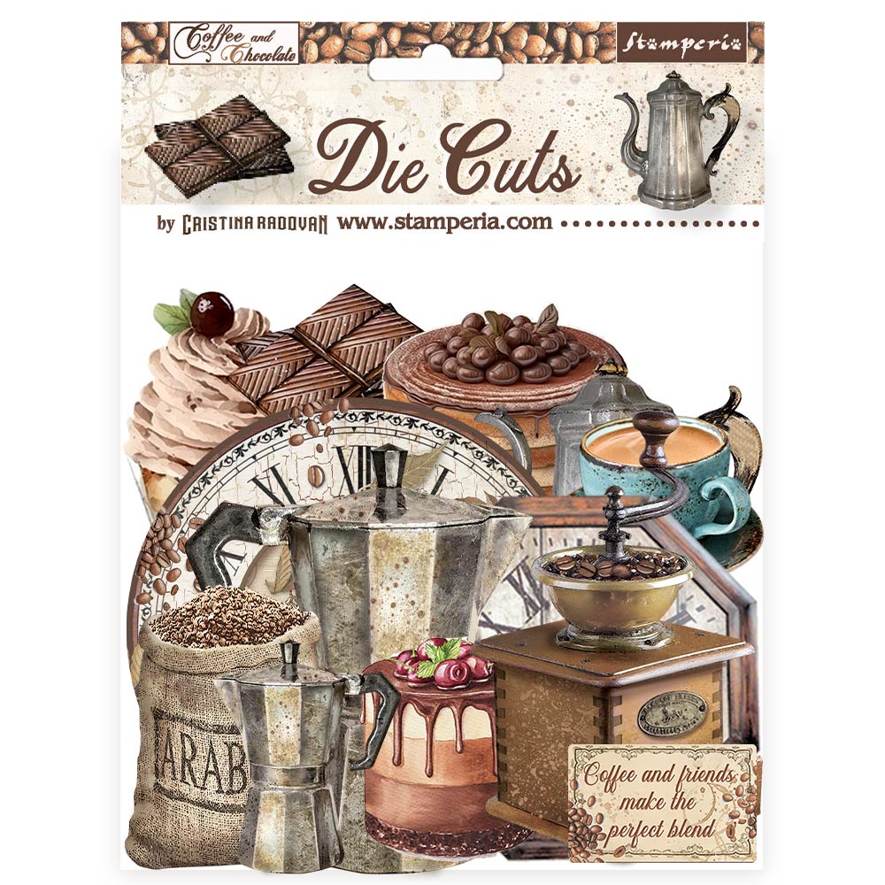 Stamperia Coffee And Chocolate Assorted Die Cuts dfldc87