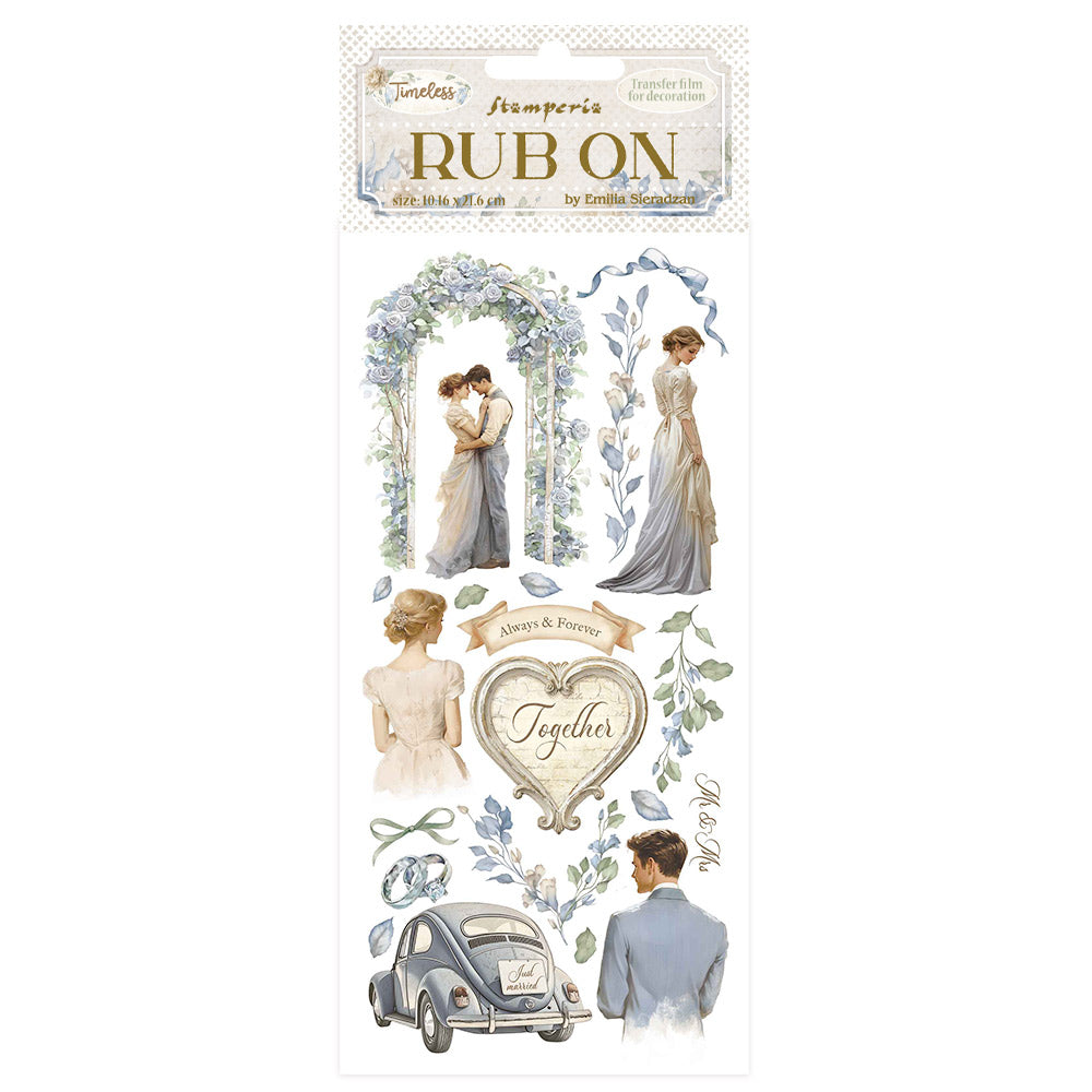 Stamperia Timeless Wedding Rub Ons dflrb162