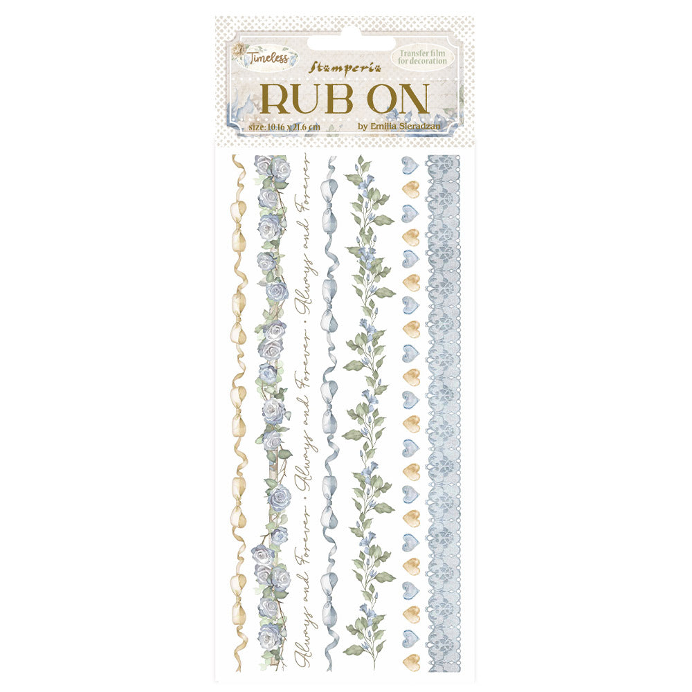 Stamperia Timeless Stripes Rub Ons dflrb165