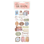 Stamperia Create Happiness Oh La La Travel Rub Ons dflrb29