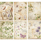 Stamperia All Around A4 Rice Paper dfsa4xar leaves