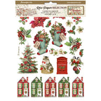 Stamperia Classic Christmas Rice Paper A4 dfsa4xcx