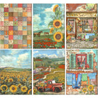 Sunflower Art Sunflowers A4 Rice Paper Pack dfsa4xsf sheets
