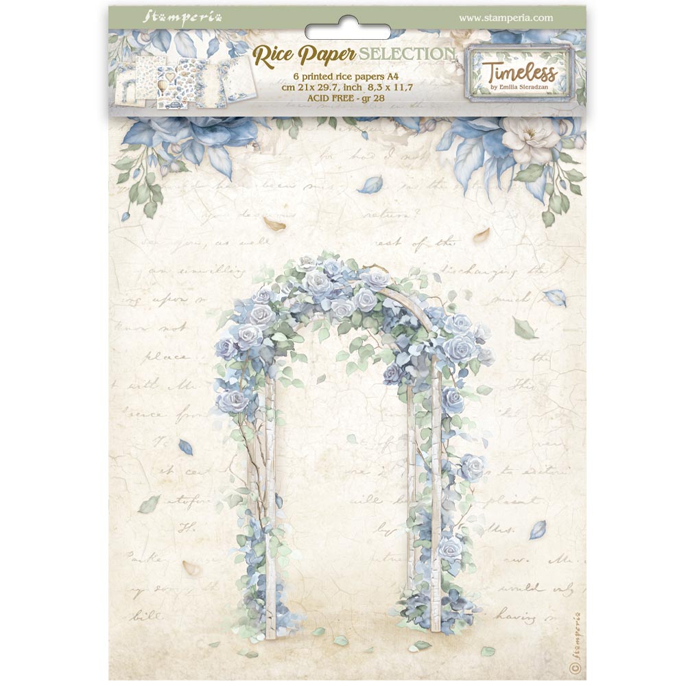 Stamperia Timeless Rice Paper A4 dfsa4xwe