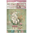 Stamperia Orchids And Cats Rice Paper A6 Backgrounds dfsak6017