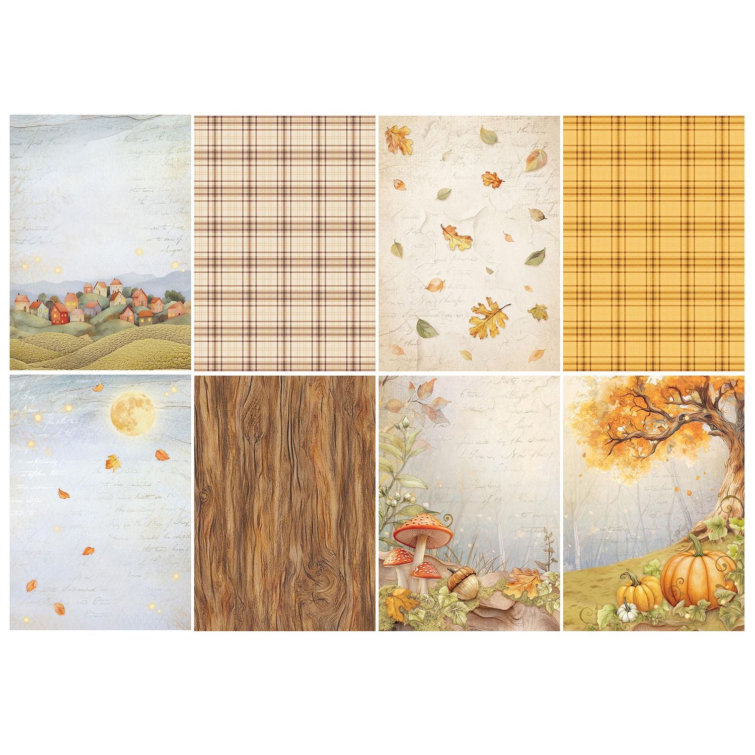 Stamperia Whispering Woods Backgrounds A6 Rice Paper dfsak6045