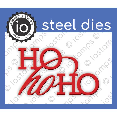 Impression Obsession Steel Die HO HO HO DIE595-B