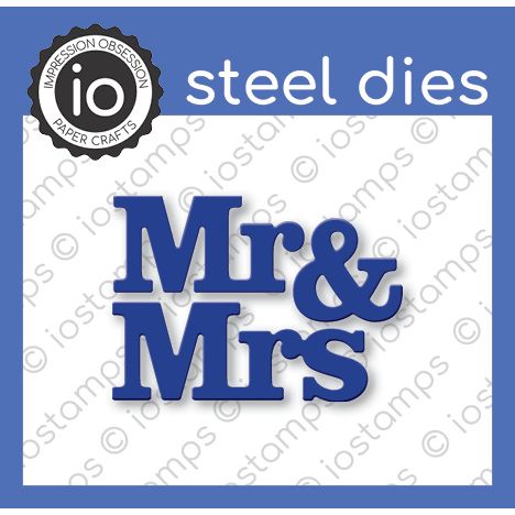 Impression Obsession Steel Dies MR. AND MRS. DIE626-B