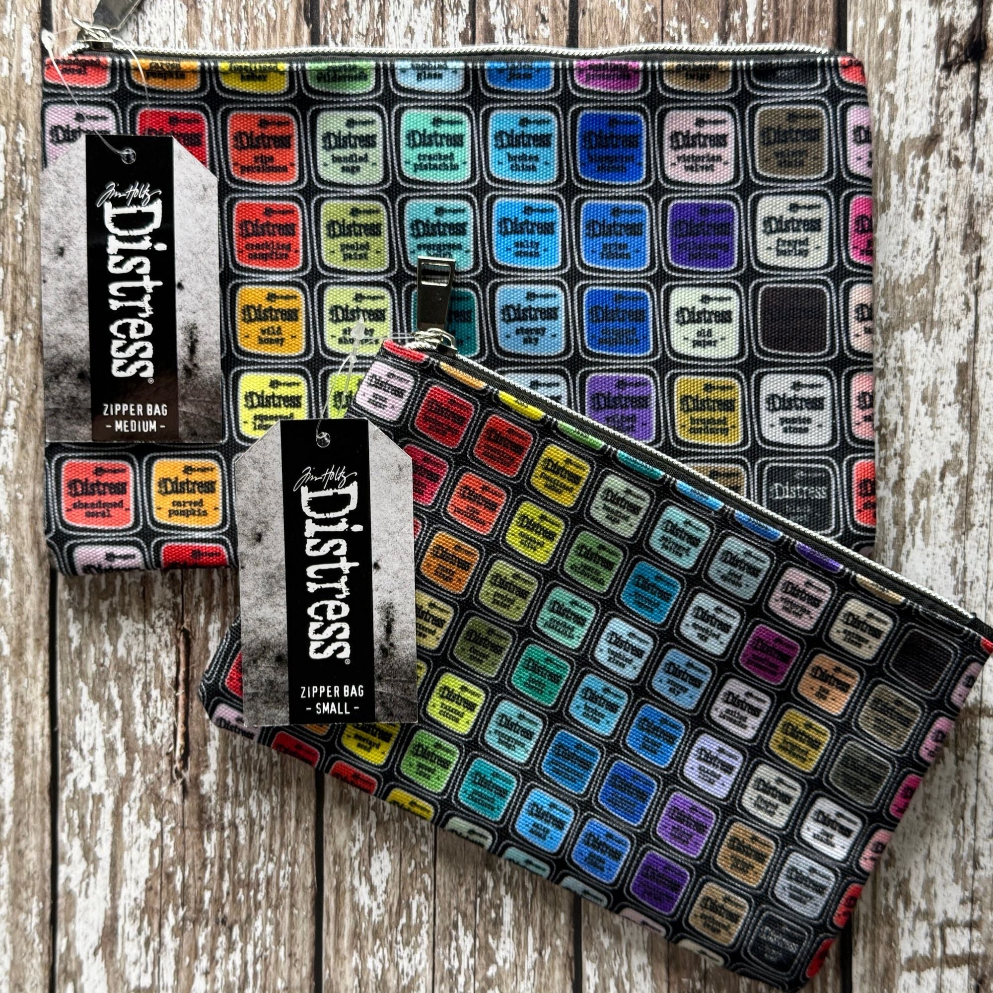 Tim Holtz Small And Medium Distress Zipper Bag Bundle Tim Photo 2 Bags