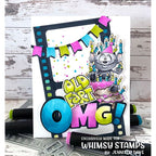Whimsy Stamps Gargoyle Birthday Clear Stamps DP1111 Gargoyle