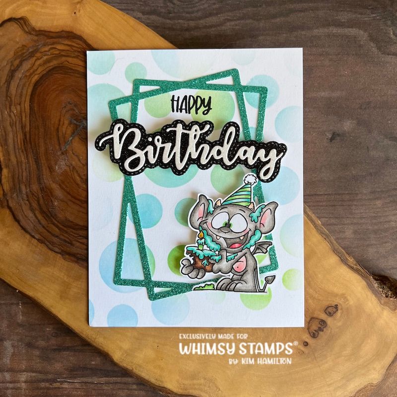 Whimsy Stamps Gargoyle Birthday Clear Stamps DP1111 Happy Birthday