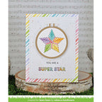 Lawn Fawn Embroidery Hoop Star Add-On Die lf3141 You're a Super Star